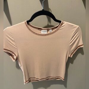 Sunday Best Beige Crop Top